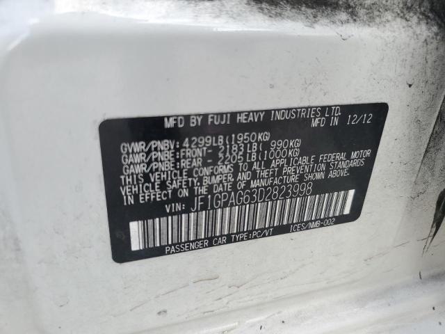 2013 SUBARU IMPREZA LI - JF1GPAG63D2823998