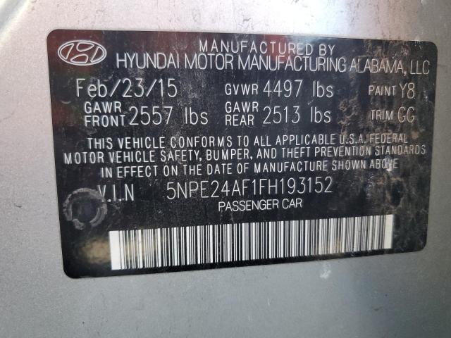 2015 HYUNDAI SONATA SE - 5NPE24AF1FH193152