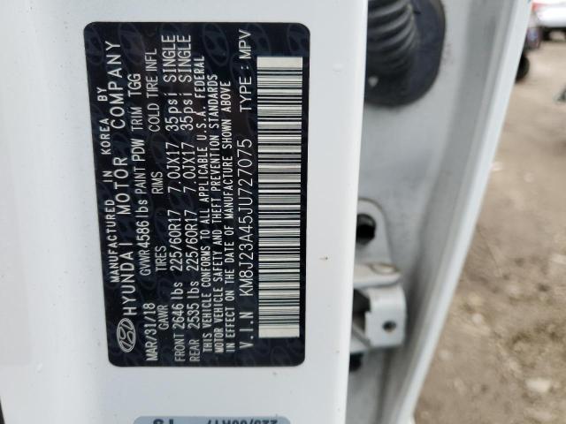 2018 HYUNDAI TUCSON SE KM8J23A45JU727075