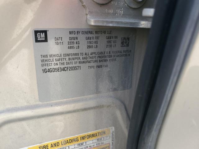 2012 BUICK LACROSSE P #3255661515