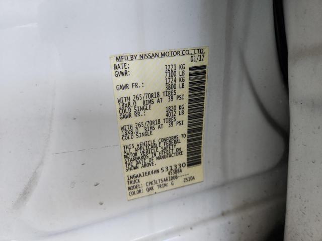 2017 NISSAN TITAN 1N6AA1EK4HN531330