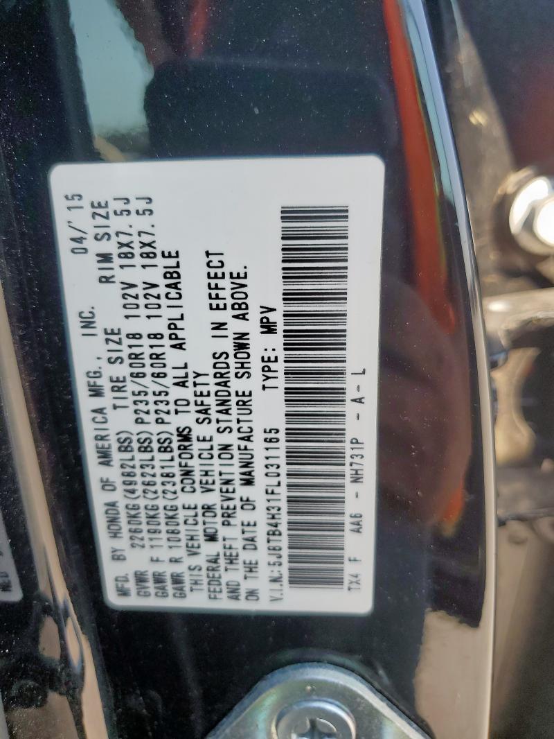 2015 ACURA RDX 5J8TB4H31FL031165