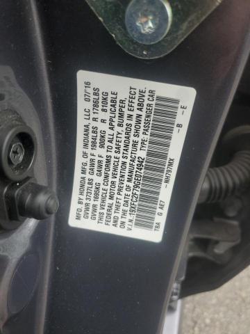 2016 HONDA CIVIC EX - 19XFC2F79GE074942