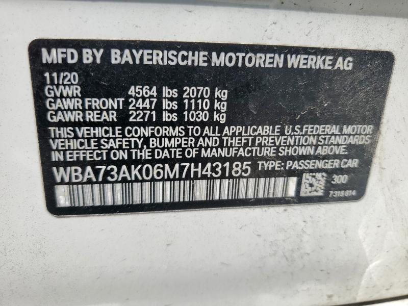 2021 BMW 228XI WBA73AK06M7H43185