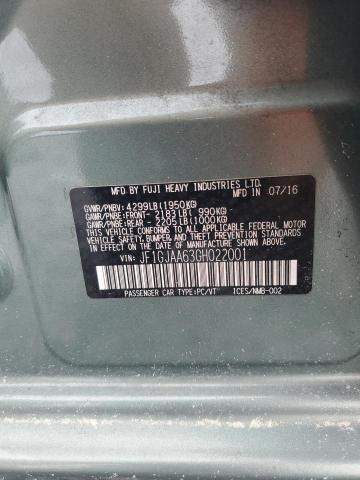 2016 SUBARU IMPREZA JF1GJAA63GH022001