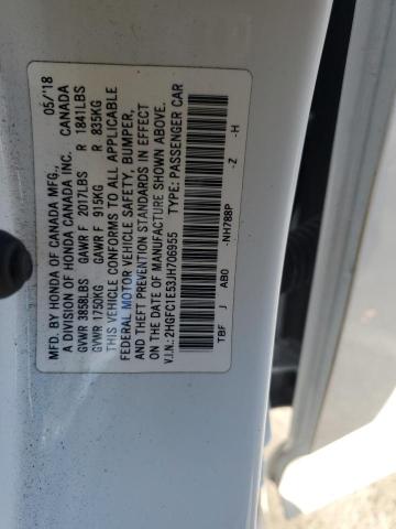 2018 HONDA CIVIC SI 2HGFC1E53JH706955