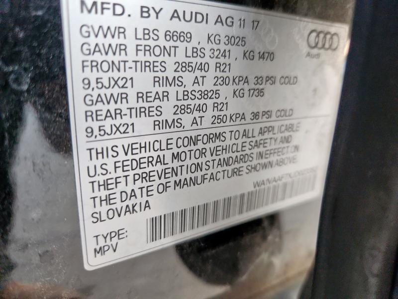 2018 AUDI Q7 PRESTIG - WA1VAAF7XJD023352