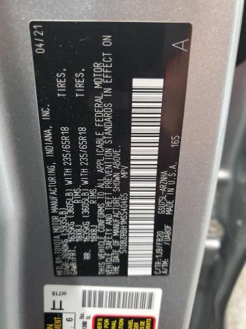 2021 TOYOTA HIGHLANDER L 5TDBZRBH1MS540465