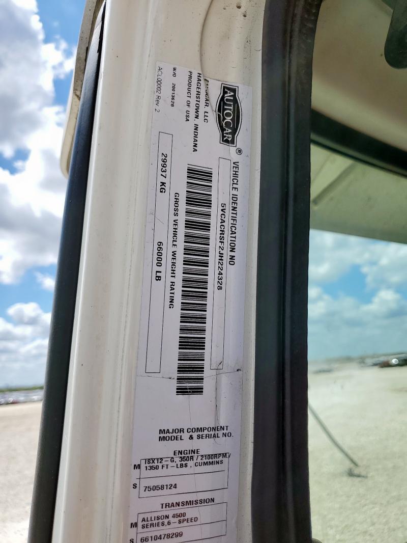 2018 AUTOCAR XPEDITOR W #3256367332