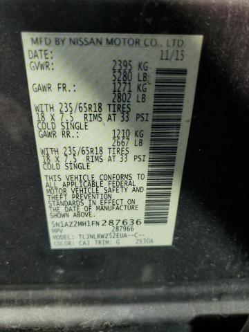 2015 NISSAN MURANO S - 5N1AZ2MH1FN287636