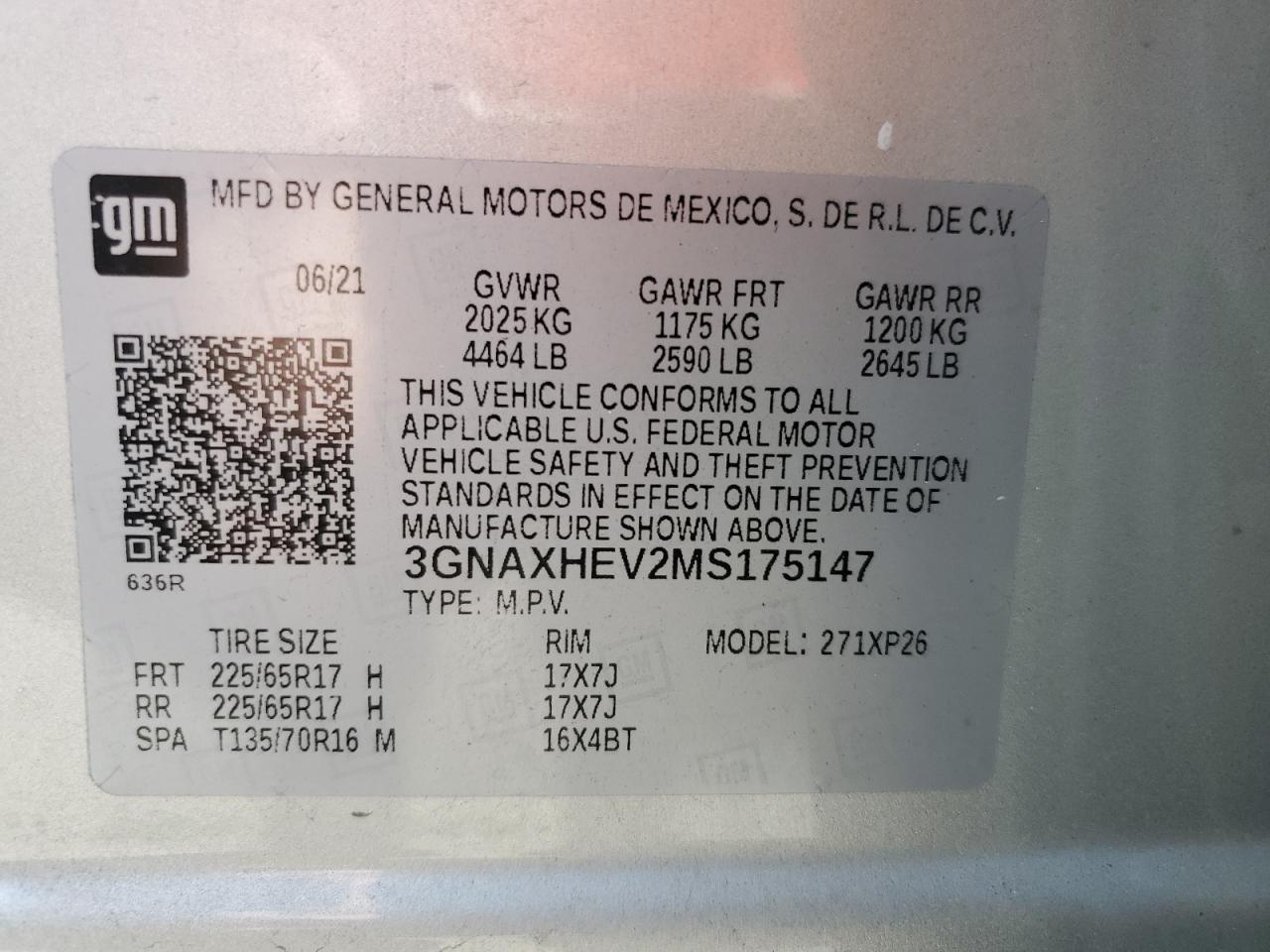 CHEVROLET EQUINOX LS