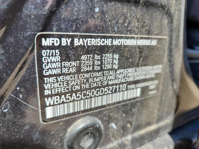 2016 BMW 528 I WBA5A5C50GD527110
