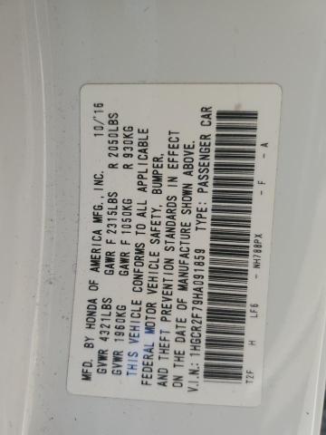2017 HONDA ACCORD EX - 1HGCR2F79HA091859