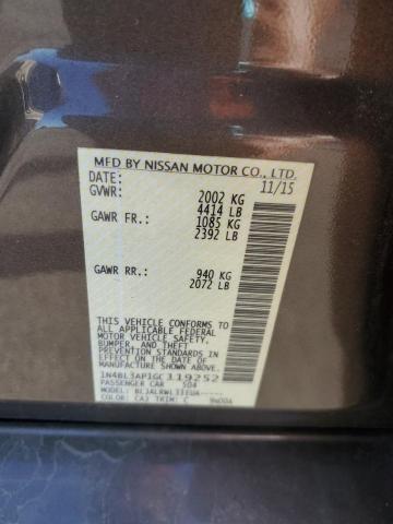 2016 NISSAN ALTIMA 3.5SL 1N4BL3AP1GC119252