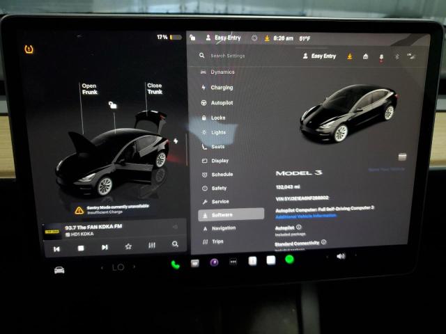 2022 TESLA MODEL 3 5YJ3E1EA6NF288802