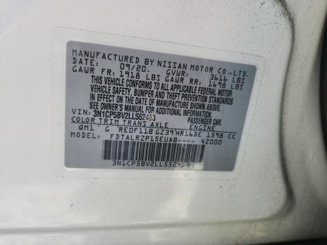 2020 NISSAN KICKS S 3N1CP5BV2LL552463