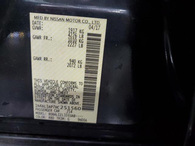 2017 NISSAN ALTIMA 2.5 1N4AL3AP7HC251560