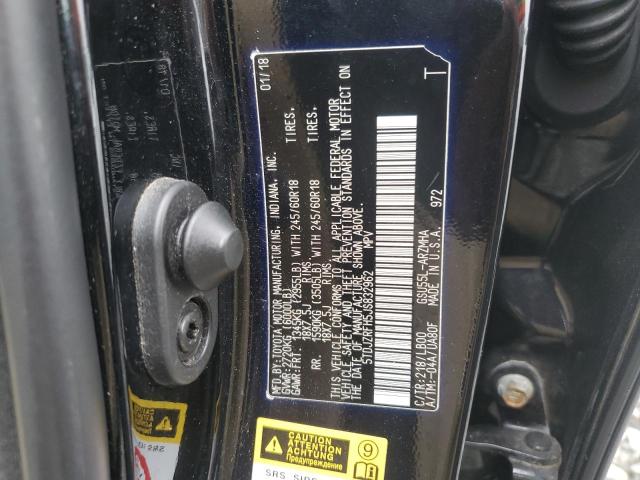 2018 TOYOTA HIGHLANDER SE 5TDJZRFH5JS832962