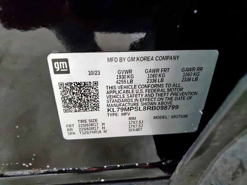 2024 CHEVROLET TRAILBLAZE KL79MPSL8RB098799