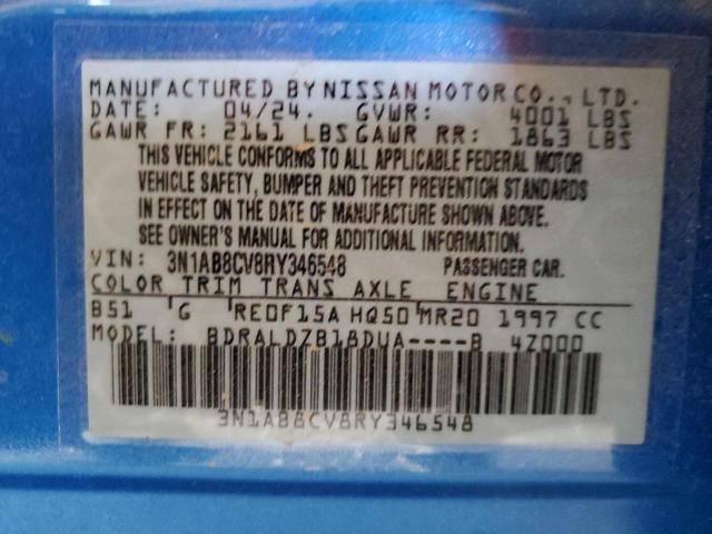 2024 NISSAN SENTRA SV 3N1AB8CV8RY346548