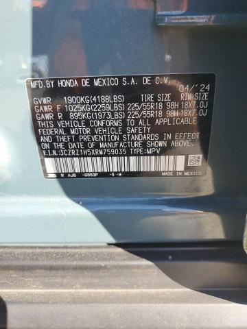 2024 HONDA HR-V SPORT #3285586284