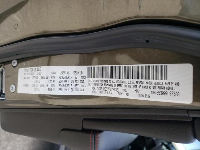 2015 JEEP CHEROKEE T 1C4PJMBS7FW770381