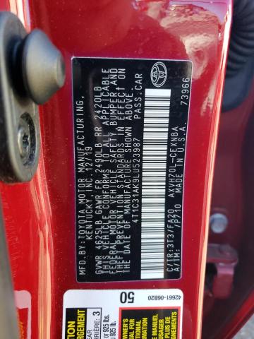 2020 TOYOTA CAMRY LE 4T1C31AK9LU523987