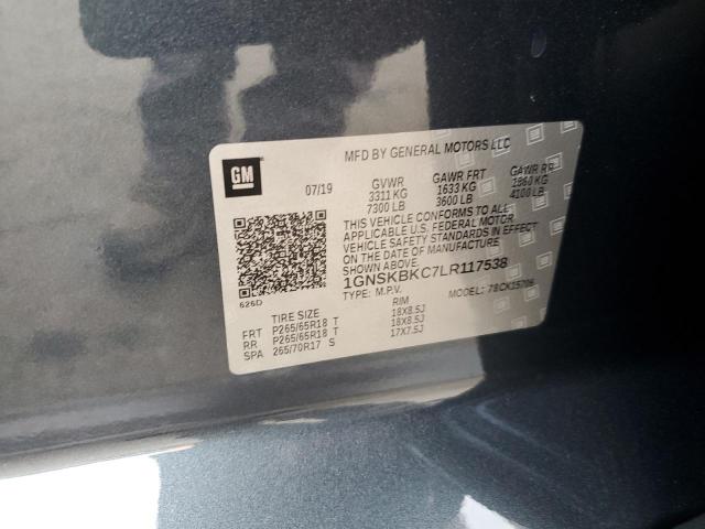 2020 CHEVROLET TAHOE K150 1GNSKBKC7LR117538