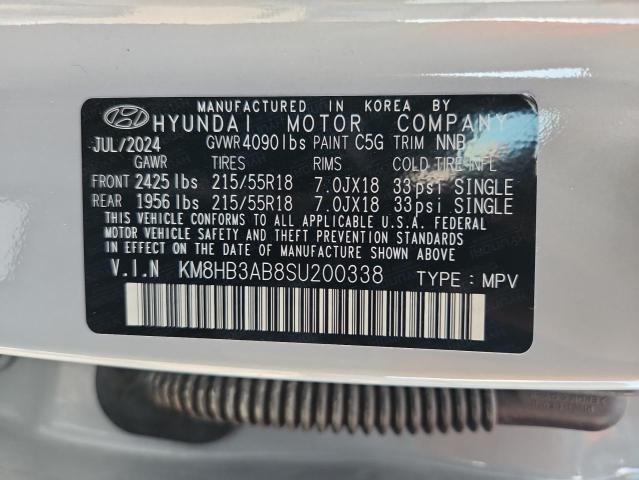 2025 HYUNDAI KONA SEL KM8HB3AB8SU200338