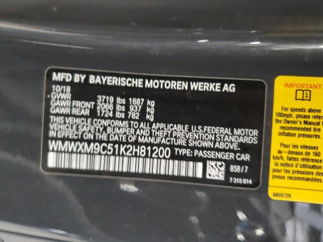 2019 MINI COOPER JOH WMWXM9C51K2H81200