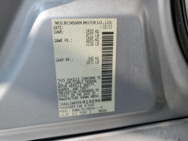 2015 NISSAN ALTIMA 2.5 1N4AL3AP2FN914096