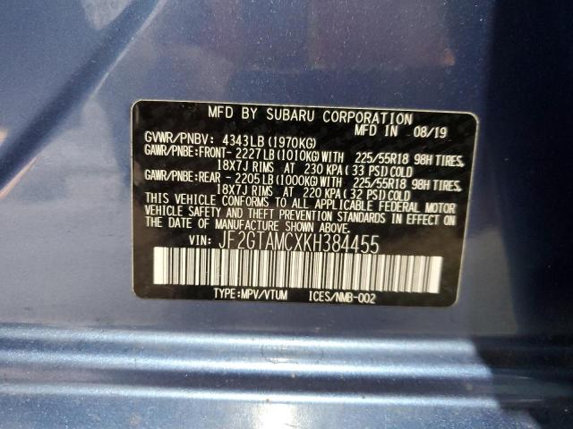 2019 SUBARU CROSSTREK JF2GTAMCXKH384455