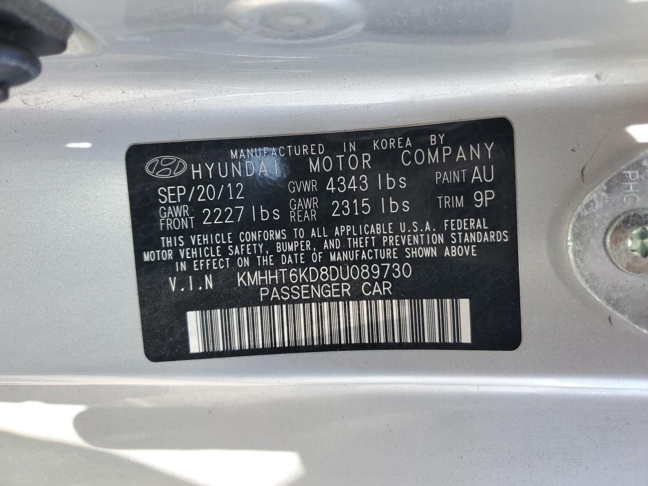 HYUNDAI GENESIS 2.0T