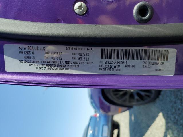 2018 DODGE CHALLENGER 2C3CDZFJ4JH338914