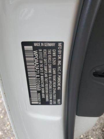 2018 PORSCHE PANAMERA 4 WP0AA2A71JL101668