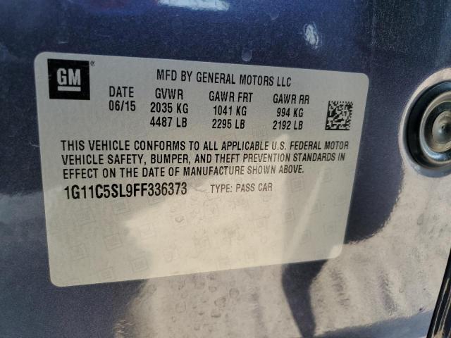 2015 CHEVROLET MALIBU 1LT 1G11C5SL9FF336373