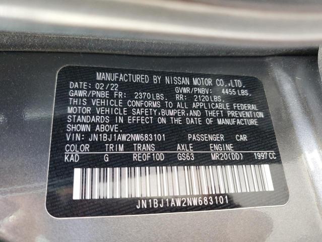 2022 NISSAN ROGUE SPOR - JN1BJ1AW2NW683101