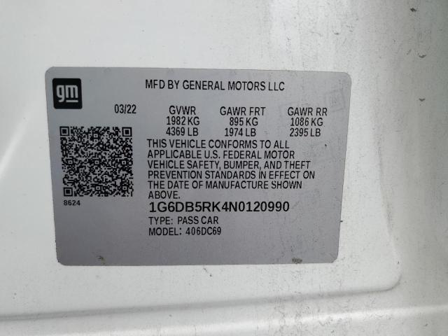 2022 CADILLAC CT4 PREMIU - 1G6DB5RK4N0120990