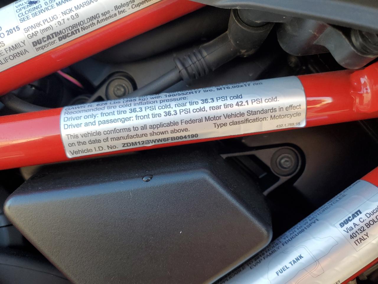 Lot #3296918851 2015 DUCATI MULTISTRAD