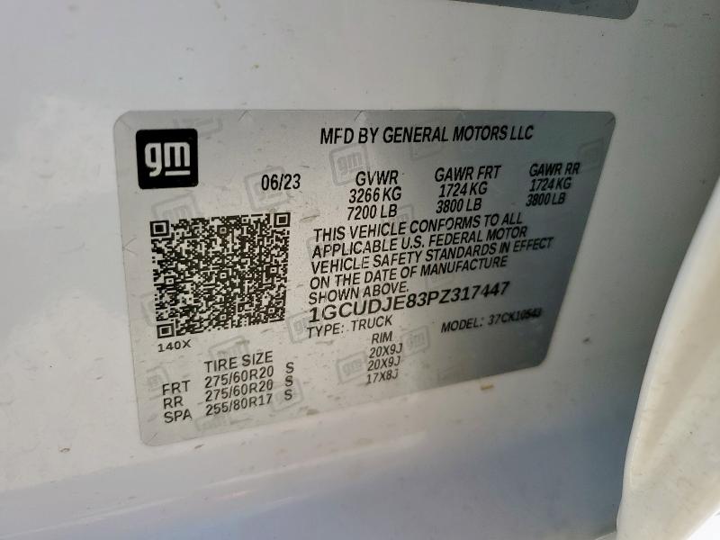 2023 CHEVROLET SILVERADO - 1GCUDJE83PZ317447