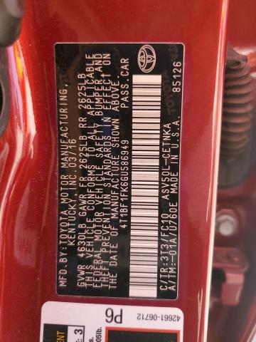 2016 TOYOTA CAMRY LE 4T1BF1FK6GU586949