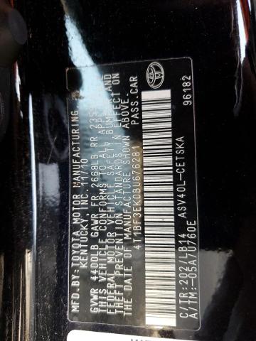 2011 TOYOTA CAMRY BASE - 4T1BF3EK0BU676281