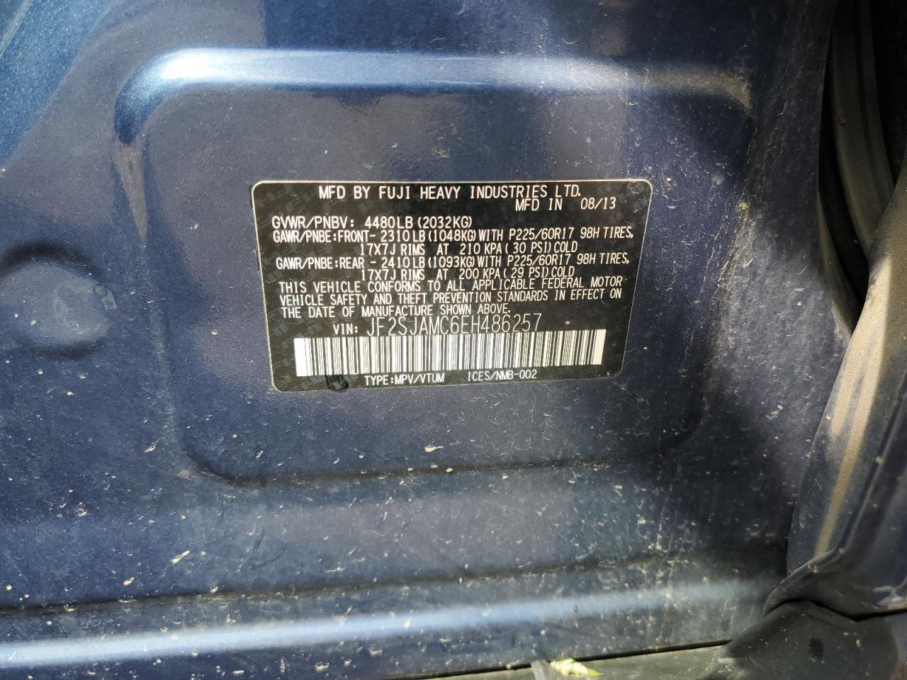 Lot #3261296880 2014 SUBARU FORESTER 2