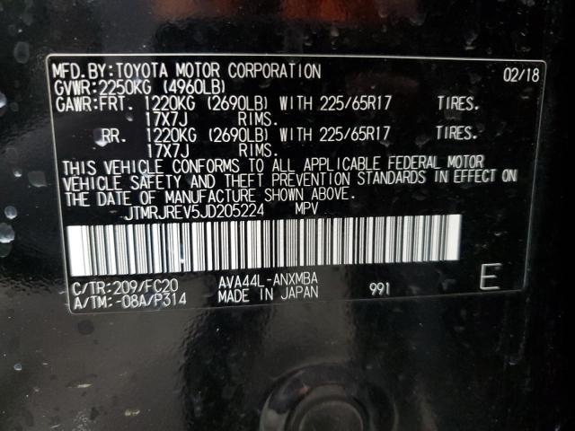 2018 TOYOTA RAV4 HV LE JTMRJREV5JD205224