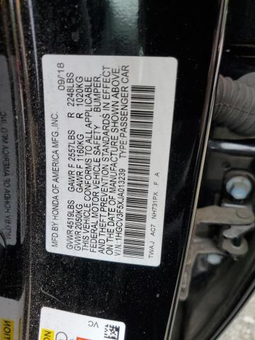2018 HONDA ACCORD HYB - 1HGCV3F5XJA013239