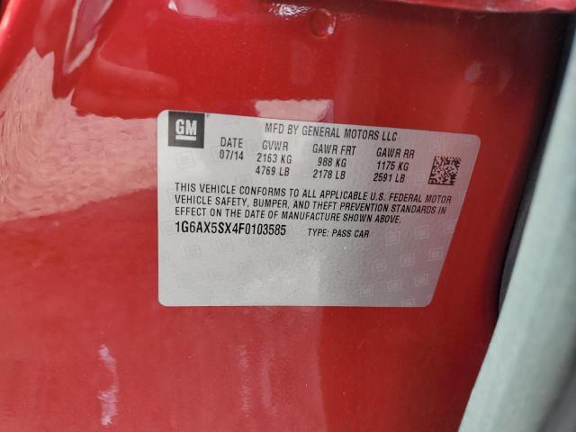 2015 CADILLAC CTS LUXURY - 1G6AX5SX4F0103585