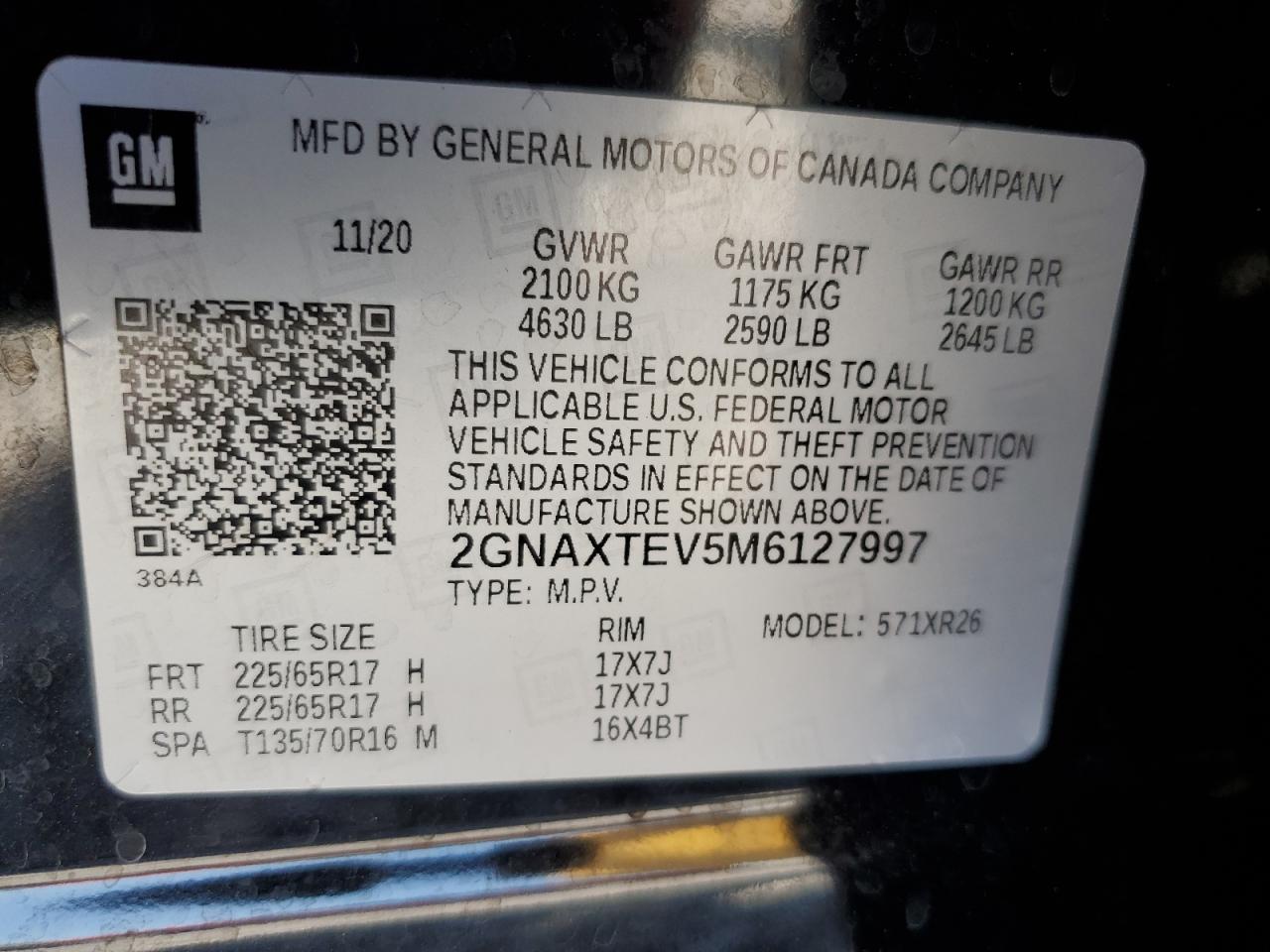 CHEVROLET EQUINOX LT