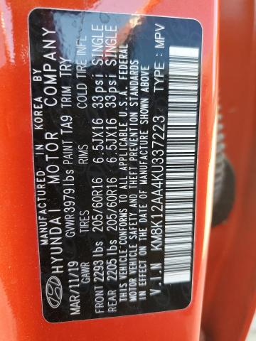 2019 HYUNDAI KONA SE - KM8K12AA4KU337223