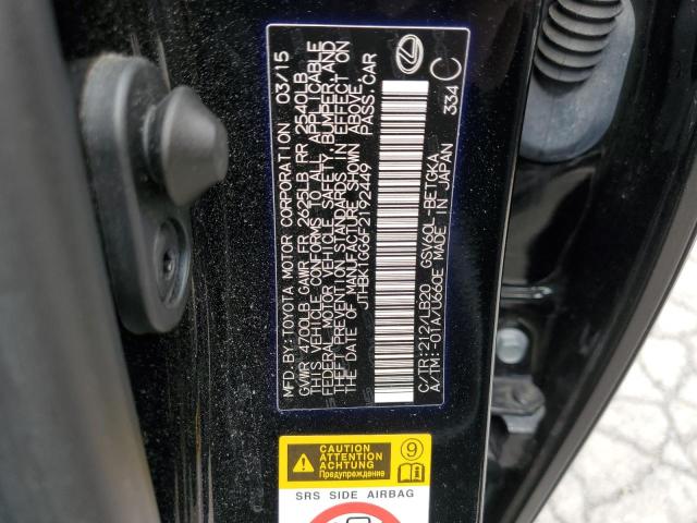 2015 LEXUS ES 350 JTHBK1GG6F2192449