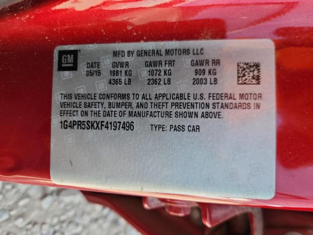 2015 BUICK VERANO CON 1G4PR5SKXF4197496